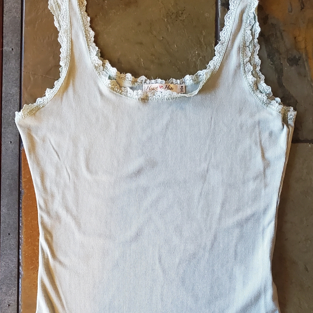 Lace Trim Tank Top
